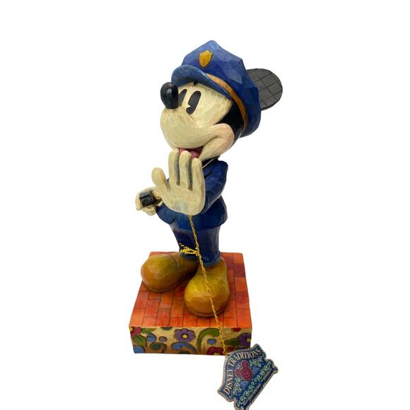 DISNEY Traditions Mickey Mouse Jim Shore Protect and Serve Police Figurine w/Box - Picture 3 of 15